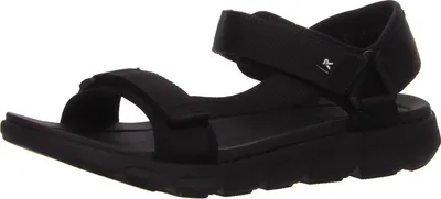 Produktbild von Rieker Tieffußbett Sandaletten in schwarz, Gr. 43
