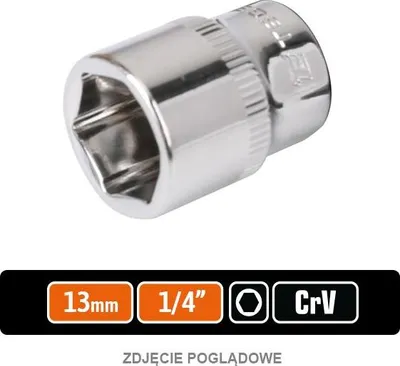 Produktbild von Steckschlüssel 1/4" Sechskant 13 mm / TEGER
