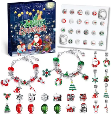 Produktbild von Adventskalender 2026 für Mädchen und Kinder – Schmuck zum Selbermachen – DIY-Charm-Armband