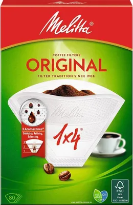 Immagine prodotto di Carte filtro Melitta 1 x 4 per macchine da caffè domestiche