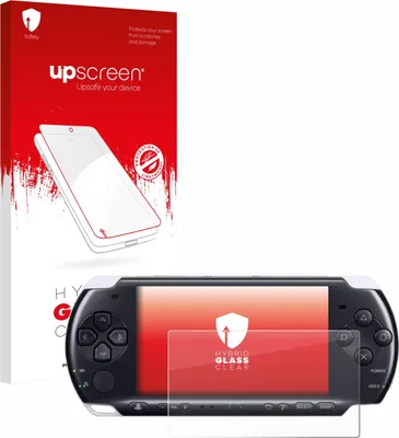 Produktbild von upscreen Schutzglas für Sony PSP 3000 Schutzfolie Panzer Folie Glas Display Schutz klar