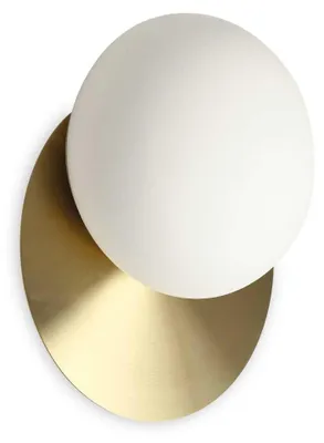 Zdjęcie produktu dla Współczesna lampa ścienna Ninfea Metal Brass 1 Light Gx53 9W 3000K Ciepłe światło