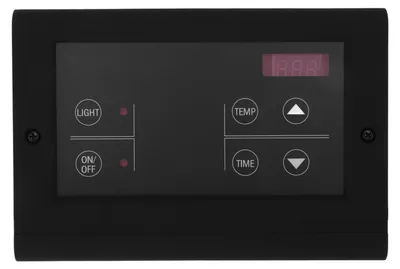 Produktbild von Saunaraum-Temperaturregler, Wandmontage, Nassdampfgenerator für den Haushalt, Schwarz