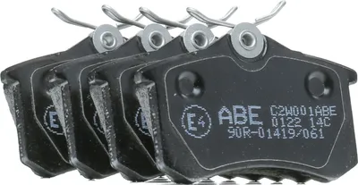 Produktbild von ABE C2W001ABE Bremsbeläge Satz Hinten für VW Golf VII Schrägheck (5G1, BQ1, BE1, BE2) Golf IV Schrägheck (1J1) GOLF VI (5K1) Golf V Schrägheck (1K1)