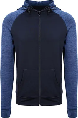Produktbild von Just Cool JC057 | Herren Jacke MenŽs Cool Contrast Zoodie - Farbe: Navy/Navy Melange - Größe: L