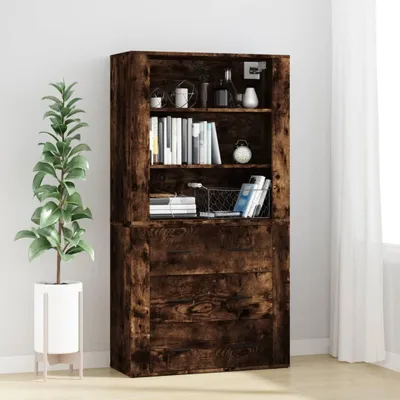 Immagine prodotto di vidaXL Credenza in legno di quercia fumé