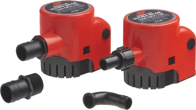 Obrázek produktu pro Čerpadlo Johnson Pump Ultima s plovákovým spínačem, 1250 gph, 12v/3a, 79 l/min, připojení hadice 1-1/8" a 1-1/4"