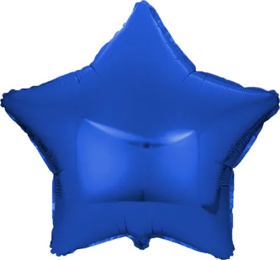 Produktbild von Folienballon Stern, blau, ca. 45 cm