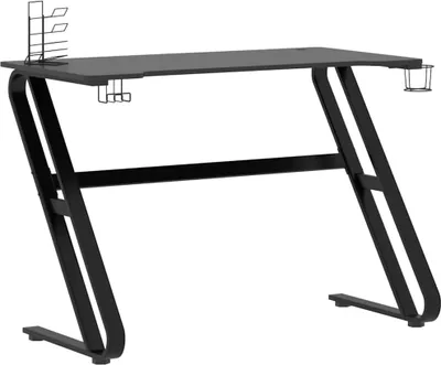 Productafbeelding van vidaXL Gaming bureau met X-frame, zwart, 110x60x75 cm