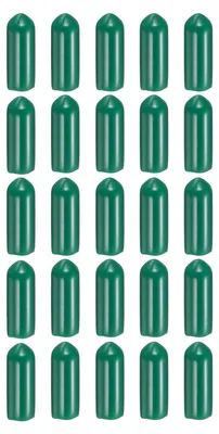 Gummistopfen 100 Stück, 5,5 mm ID, dunkelgrün, Schraubenschutzkappen