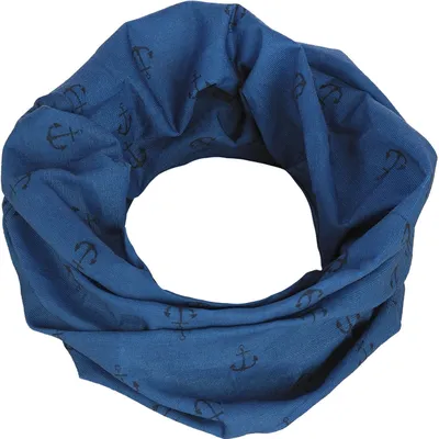 Produktbild von modAS Multifunktionstuch mit Ankerprint – Bandana Halstuch Damen Herren Schlauchtuch Gesichtsmaske Kopfbedeckung in Royal