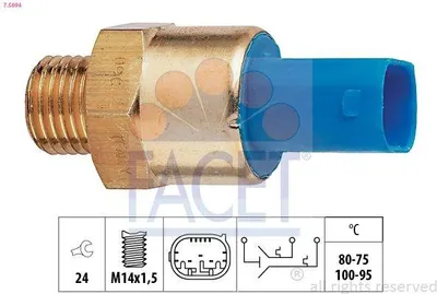 Produktbild von FACET 7.5694 Temperaturschalter Kühlerlüfter Thermoschalter für BMW 3 Compact (E46) 3 Compact (E36) Z3 Roadster (E36)