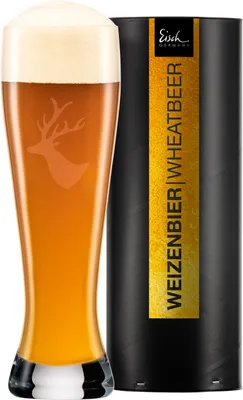 Zdjęcie produktu dla Eisch Vorteilset 2 Stück Weizenbierglas 514/80 in Geschenkröhre CHALET 77151481 und Geschenk + Spende