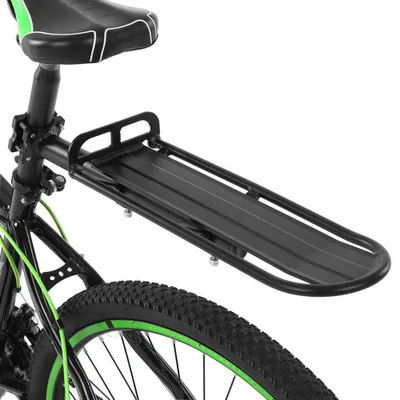 Produktbild von Gepäckträger für Mountainbikes, aus Aluminiumlegierung, verstellbar, zur Montage an der Sattelstütze, schnell montierbar, maximale Traglast 9 kg