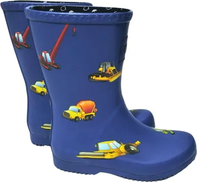 Produktbild von Rajn Construction Trucks Jungen Gummistiefel mit Baggermotiv Blau (Blue), UZB301-NAVY