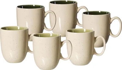Produktbild von Ritzenhoff & Breker Skog Kaffeebecher-Set 400 ml 6-teilig - Grün-Mix