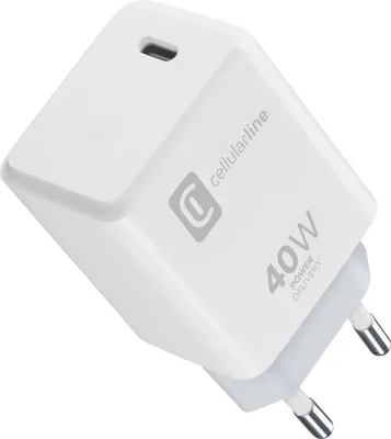 Obrázek produktu pro Cellularline ACHIPHUSBCPD40WW, Vnitřní, AC, Bílá