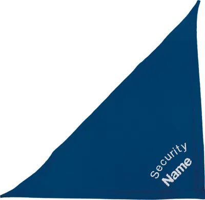 Produktbild von Schecker 35 cm Blau besticktes Halstuch Security + Hundename