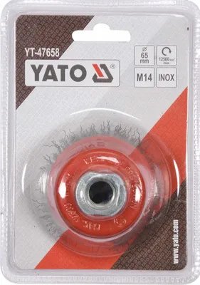 Produktbild von Yato YT-47658, Schleifbürste, Metall, 12500 RPM, 6,5 cm, 1 Stück(e)