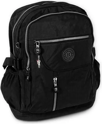 Produktbild von Bag Street Nylon Rucksack Damen Herren Sporttasche schwarz 30x18x38 D2OTJ604S