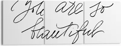 Produktbild von Bild auf Leinwand - Leinwandbild - 3 Teile - Du bist so wunderschön - 150x50cm - Wand Bild - Wanddeko - Wandbilder - Leinwanddruck - Bilder - Wanddekoration - Leinwand bilder - CA150x50-4609