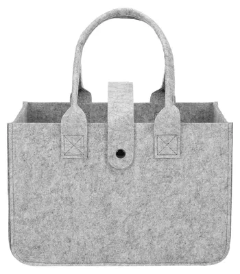 Productafbeelding van Feltentas - 10,8 liter inhoud - Tas voor boodschappen en als handtas - Grijs