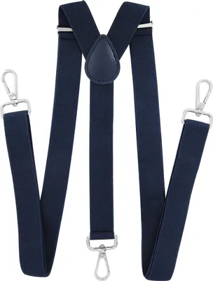 Produktbild von axy Hosenträger Herren Hosenträger 3 robusten Karabiner Verschluss 2,5 cm breit Y-Form verstellbar und elastisch 120cm Lang