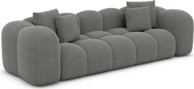 Produktbild von Strukturstoff 3-Sitzer Couch Valora Grau