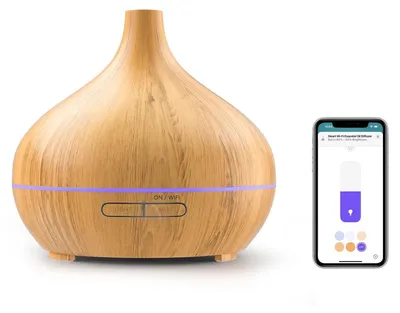 Obrázok produktu pre Inteligentný aromadifúzor s ovládaním cez aplikáciu – WiFi zvlhčovač vzduchu, diaľkové ovládanie, časovač, 400 ml