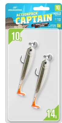 Produktbild von Lieblingsköder 10cm (4Stk) Actionpack Captain