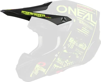 Produktbild von Visor 5SRS Polyacrylite Helmet ATTACK V.23 Schwarz/Neon Yellow One Size