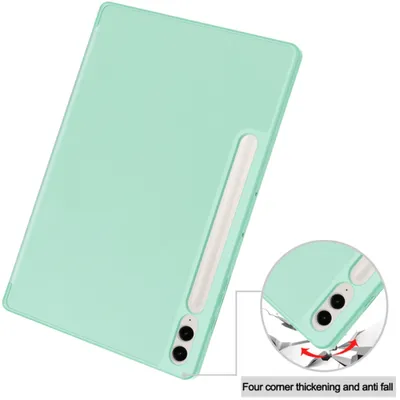 Produktbild von Techsuit Flex Trifold Tablet-Hülle mit Pencil-Halter für Samsung Galaxy Tab S9 Ultra - Grau