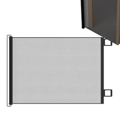 Image de Barrière d'escalier extensible pour chiens, sans perçage