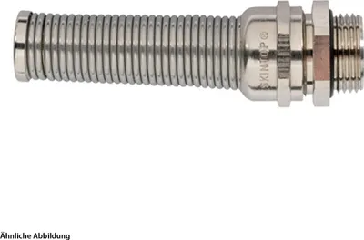 Obrázok produktu pre 53806759 Skrutkové spojenie LAPP s ochranou proti ohybu M12x1,5 mosadz (CuZn) poniklovaný závit dĺžka 6,5 mm - 1 kus