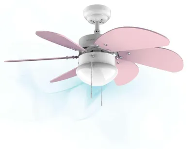 Produktbild von Cecotec 05964, Haushalts-Lamellenlüfter, Violett, Weiß, Zimmerdecke, 92 cm, AC, 50 W