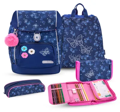 Produktbild von Belmil Comfy Plus Premium Schulranzen Set 4-teilig "Sapphire"