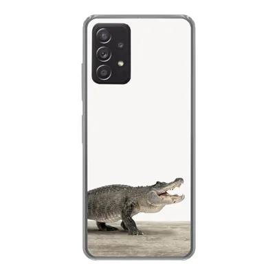 Produktbild von MuchoWow® Handyhülle Schutzhülle Hülle für Samsung galaxy a73 Kinder - Krokodil - Junge - Kinder - Mädchen Silikon Softcase Handy Hülle - Handyhülle