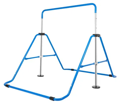 Image de Gymnastique pour enfants : Barres de traction bleues - Équipement d'entraînement pour intérieur et extérieur