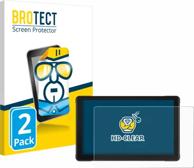Produktbild von 2x Für Podofo Motorrad Carplay 7" Schutzfolie BROTECT Displayschutz Display Schutz Folie Klar Transparent