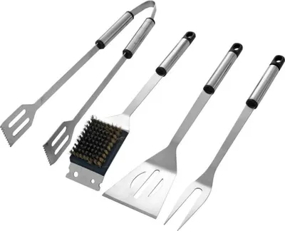 Produktbild von HAPPY GREEN BBQ-Set, 4 Stück, Edelstahl