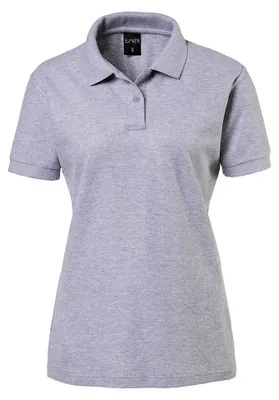 Produktbild von Damen Poloshirt, heather grey, Größe 5XL : 5XL : silbergrau : 100% Baumwolle