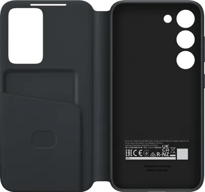 Obrázok produktu pre Smart View Wallet Case (schwarz, Samsung Galaxy S23) - Samsung EF-ZS911CBEGWW - (Smartphone Zubehör / Aufbewahrung / Schutz)