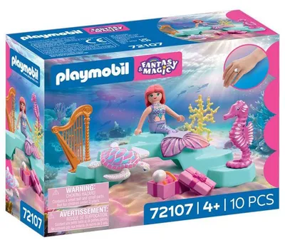 Zdjęcie produktu dla PLAYMOBIL 72107 Syrena, prezenty i morskie zwierzęta