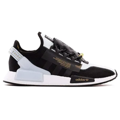Produktbild von Adidas Originals NMD R.1V2 Boost Star Wars Lando 40th Anniversary Schuhe Sneaker schwarz/weiß/gold FX9300 LIMITED EDITION, Schuhgröße:42 EU