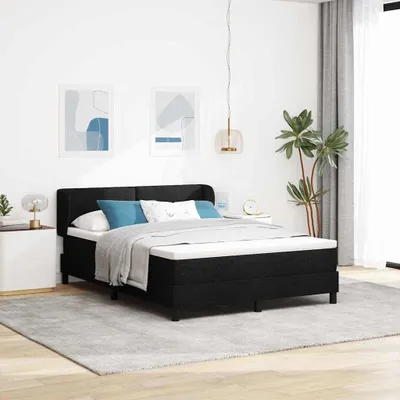 Produktbild von Maison Exclusive - Boxspringbett mit Kopfteil Schwarz 160 x 200 cm Stoff
