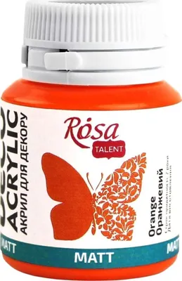 Produktbild von Rosa Talent Acrylfarbe Orange (06) Mat 20 ml 1 stk