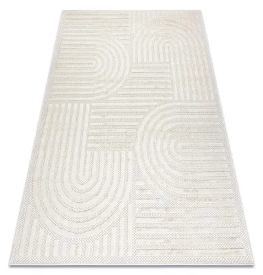Image de Tapis SANTO SIZAL 0989 géométrique blanc blanc 200x290 cm