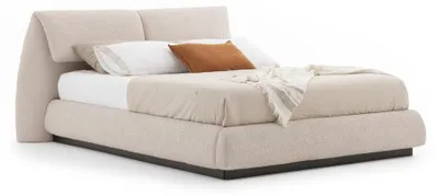 Produktbild von Elegantes Beiges Holzbetten in zeitlosem Design