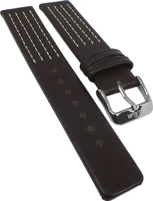 Produktbild von s.Oliver > Uhrenarmband 18mm Leder braun > Dekonaht weiß > SO-1610-LQ