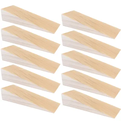 Produktbild von haggiy Hartholzkeile - Unterlegkeile aus Buche natur (LxBxH) 125 x 45 x 30 mm (10 Stk.)